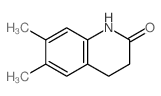 2(1H)-Quinolinone,3,4-dihydro-6,7-dimethyl-结构式