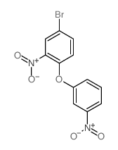 4-bromo-2-nitro-1-(3-nitrophenoxy)benzene结构式