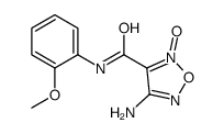 1,2,5-Oxadiazole-3-carboxamide,4-amino-N-(2-methoxyphenyl)-,2-oxide(9CI) Structure