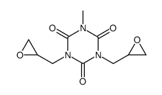 1-methyl-3,5-bis(oxiran-2-ylmethyl)-1,3,5-triazinane-2,4,6-trione结构式