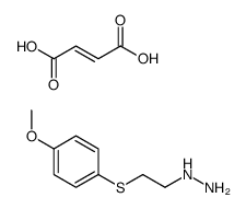 (Z)-4-hydroxy-4-oxobut-2-enoate,[2-(4-methoxyphenyl)sulfanylethylamino]azanium结构式