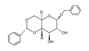 benzyl 4,6-O-benzylidene-β-D-glucopyranoside结构式