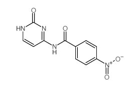 4-nitro-N-(2-oxo-3H-pyrimidin-4-yl)benzamide结构式