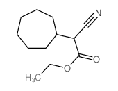 ethyl 2-cyano-2-cycloheptyl-acetate structure