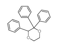 1,4-Dioxane,2,2,3-triphenyl- Structure