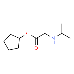 Glycine, N-(1-methylethyl)-, cyclopentyl ester (9CI) Structure