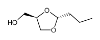 trans-2-n-propyl-4-(hydroxymethyl)-1,3-dioxolane Structure