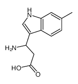 3-AMINO-3-(6-METHYL-INDOL-3-YL)-PROPIONIC ACID结构式