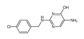 5-amino-2-((4-chlorobenzyl)amino)pyrimidin-4-ol Structure