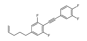 2-[2-(3,4-difluorophenyl)ethynyl]-1,3-difluoro-5-pent-4-enylbenzene结构式