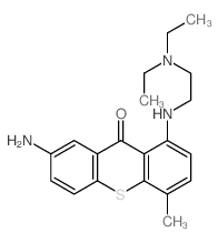 7-amino-1-(2-diethylaminoethylamino)-4-methyl-thioxanthen-9-one Structure