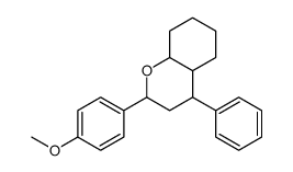 2-(4-methoxyphenyl)-4-phenyl-3,4,4a,5,6,7,8,8a-octahydro-2H-chromene结构式