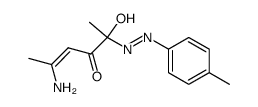 5-amino-2-hydroxy-2-(p-tolylazo)-4-hexen-3-one Structure