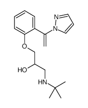 2-Propanol, 3-(tert-butylamino)-1-(6-(1-(1H-pyrazol-1-yl)vinyl)phenoxy )- picture