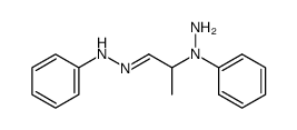 1-phenyl-1-(1-(2-phenylhydrazono)propan-2-yl)hydrazine Structure