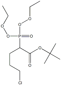 tert-butyl 5-chloro-2-(diethoxyphosphoryl)pentanoate结构式