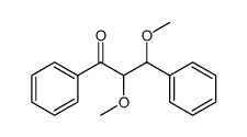 2,3-dimethoxy-1,3-diphenylpropan-1-one结构式