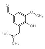 3-((二甲氨基)甲基)-4-羟基-5-甲氧基苯甲醛图片