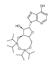 3',5'-O-(1,1,3,3-tetraisopropyldisilox-1,3-diyl)-inosine Structure