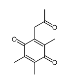 2,3,5-trimethyl-6-(2-oxopropyl)cyclohexa-2,5-diene-1,4-dione结构式