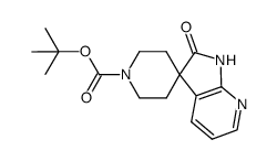 tert-Butyl 2'-oxo-1',2'-dihydrospiro[piperidine-4,3'-pyrrolo[2,3-b]pyridine]-1-carboxylate structure