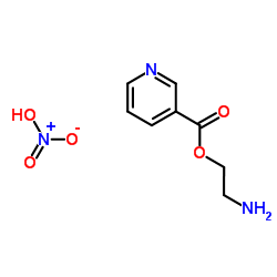 2-Aminoethyl nicotinate nitrate (1:1) Structure