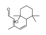 5-(2-hydroxy-2,6,6-trimethylcyclohexyl)-3-methylpenta-2,4-dienal结构式