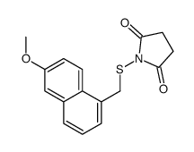 1-[(6-methoxynaphthalen-1-yl)methylsulfanyl]pyrrolidine-2,5-dione Structure