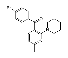 (4-bromophenyl)-(6-methyl-2-piperidin-1-ylpyridin-3-yl)methanone Structure