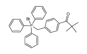 <4-(2,2-dimethyl-1-oxopropyl)benzyl>triphenylphosphonium bromide Structure