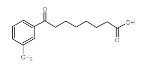 8-(3-methylphenyl)-8-oxooctanoic acid structure