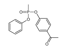 1-[4-[methyl(phenoxy)phosphoryl]oxyphenyl]ethanone Structure