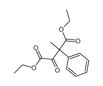 (+/-)-2-Methyl-2-phenyl-3-oxo-bernsteinsaeure-diethylester Structure