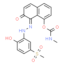 methyl [7-hydroxy-8-[[2-hydroxy-5-(methylsulphonyl)phenyl]azo]-1-naphthyl]-carbamate picture