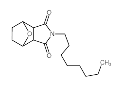 2-octyl-3a,4,5,6,7,7a-hexahydro-octahydro-1H-4,7-epoxyisoindole-1,3-dione Structure