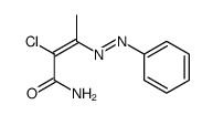 2-Chlor-3-phenylazo-but-2-ensaeureamid Structure