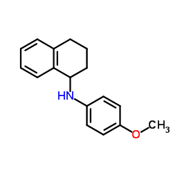 1,2,3,4-tetrahydro-N-(4-methoxyphenyl)-1-Naphthalenamine Structure