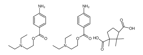 cis-camphoric acid, compound with 2-(diethylamino)ethyl p-aminobenzoate (1:2) picture