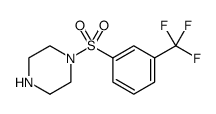 1-{[3-(trifluoromethyl)phenyl]sulfonyl}piperazine structure