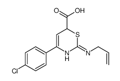 4-(4-chlorophenyl)-2-(prop-2-enylamino)-6H-1,3-thiazine-6-carboxylic acid结构式