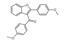 [2-(4-methoxyphenyl)-1-benzofuran-3-yl](4-methoxyphenyl)methanone Structure