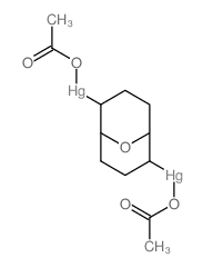 acetyloxy-[6-(acetyloxymercurio)-9-oxabicyclo[3.3.1]nonan-2-yl]mercury结构式