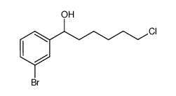 1-(3-bromophenyl)-6-chlorohexan-1-ol Structure