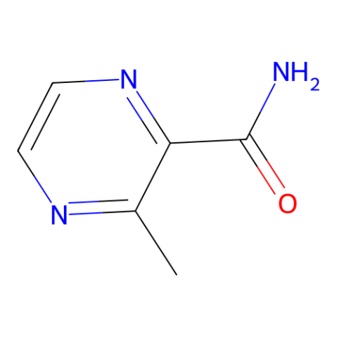 3-methylpyrazine-2-carboxamide structure