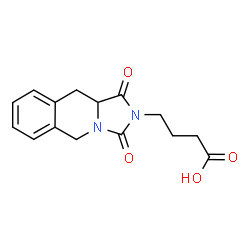 4-(1,3-Dioxo-1,5,10,10a-tetrahydro-imidazo[1,5-b]isoquinolin-2-yl)-butyric acid结构式