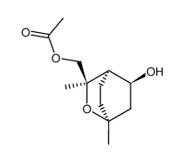 exo-5-hydroxy-1,3-dimethyl-2-oxabicyclo(2.2.2)oct-3-anemethanol monoacetate Structure