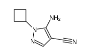 5-amino-1-cyclobutyl-pyrazole-4-carbonitrile Structure