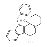 12-BENZYL-12B-METHYL-1,2,3,4,6,7,12,12B-OCTAHYDROINDOLO[2,3-A]QUINOLIZINE HYDROCHLORIDE structure