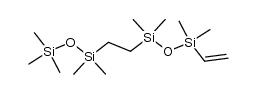 1,1,1,3,3-pentamethyl-3-(2-(1,1,3,3-tetramethyl-3-vinyldisiloxanyl)ethyl)disiloxane Structure