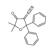 4-diazo-2,3,4,5-tetrahydro-2,2-dimethyl-5,5-diphenylfuran-3-one结构式